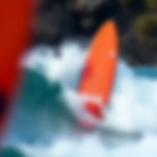 High-performance Arris Surfboard in action