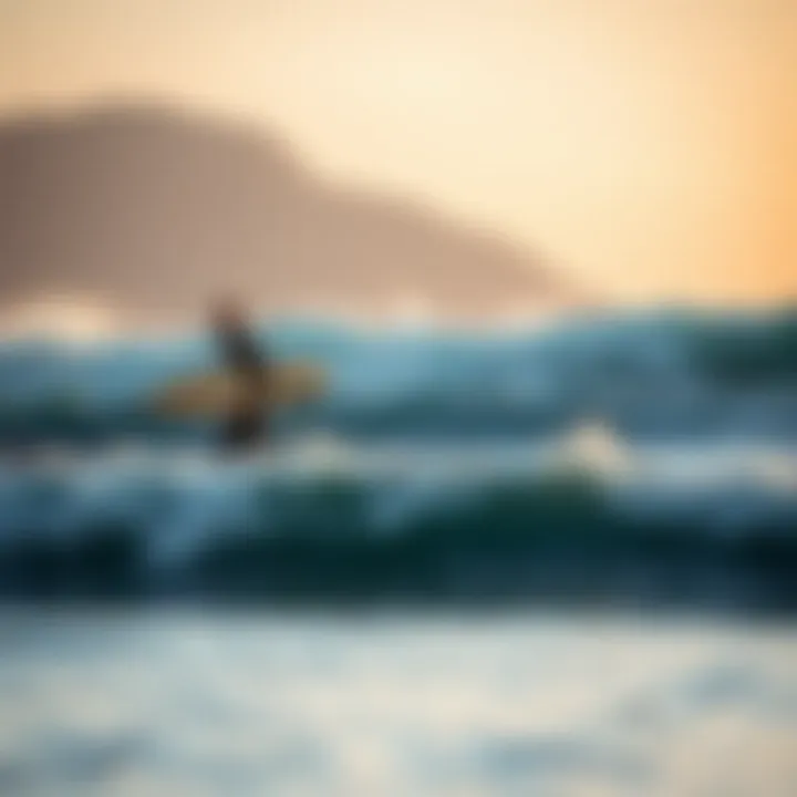 Sustainability in Surfboarding A surfer practicing sustainable practices on the shore