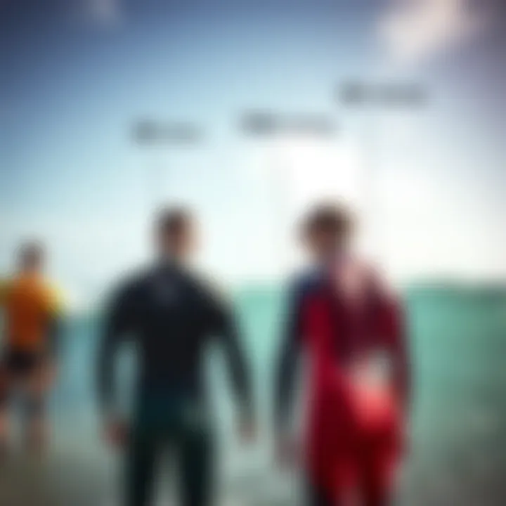 Wetsuits for Varying Climate Conditions Side-by-side comparison of wetsuits for different climate conditions