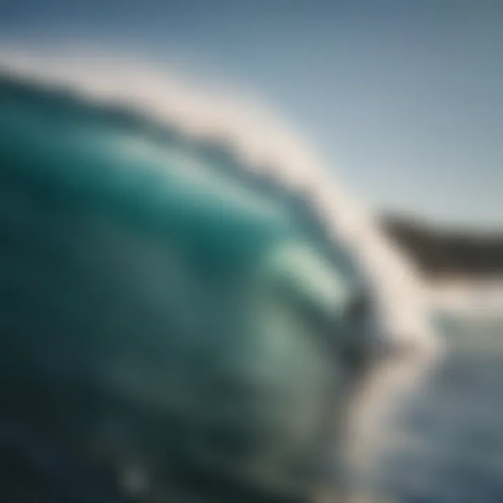 Surfers riding the perfect wave at a renowned surf spot