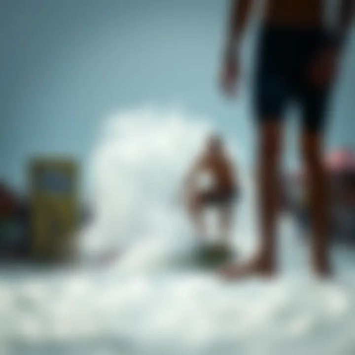 Skimboarding Community Event Community gathering at a skimboarding competition