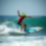 Dynamic skimboarding action on the Exile Exo