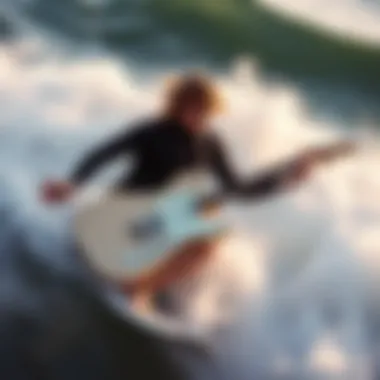 Fender Surf Pearl Riding the Waves Fender Surf Pearl in action on the waves