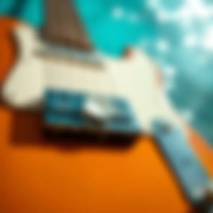 Innovative Materials of Fender Surf Pearl Close-up of the unique materials used in Fender Surf Pearl