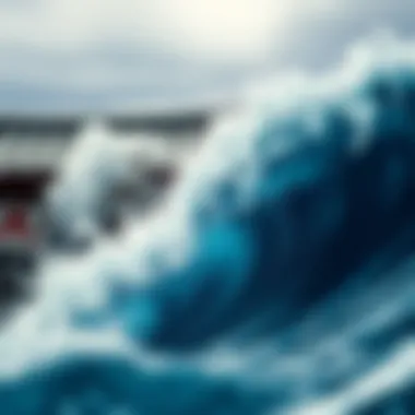 Traditional Japanese Wave Art Traditional Japanese art depicting waves, showcasing the cultural significance of water in Japanese society.