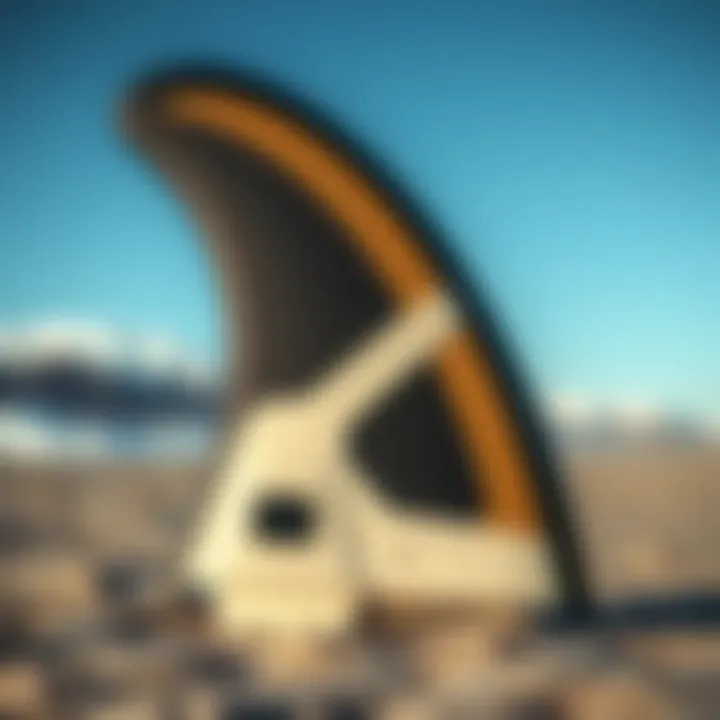 Intricate Design of Motorized Surf Fin Close-up of a motorized surf fin showcasing its intricate design and technology.