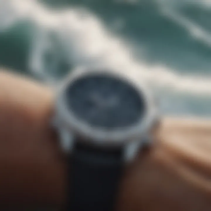 Close-up of the Rip Curl Tidal Watch features