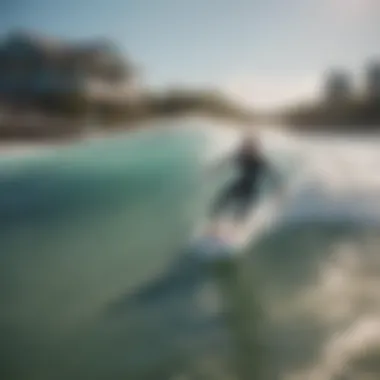 A vibrant surf school in Destin with enthusiastic students