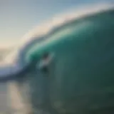 A breathtaking view of surfers riding the waves in Destin, Florida