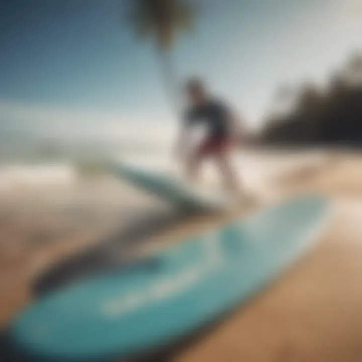 A scenic beach environment ideal for soft skimboarding