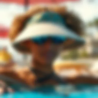 Lightweight Visor for Poolside Lounging Lightweight visor perfect for poolside lounging