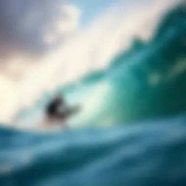 Controlled Surfing Experience Surfers enjoying a perfect wave in a controlled environment