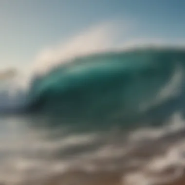 Majestic waves crashing at Zicatela Beach