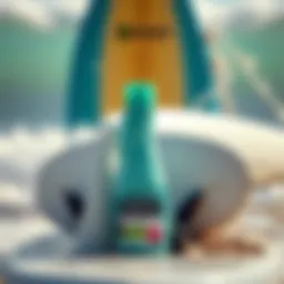 Garnier Surfer Hair product with surfboard in background