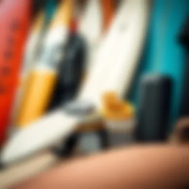 Essential Surfboard Accessories High-quality surfboard accessories displayed neatly