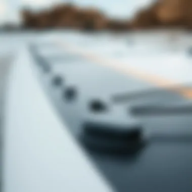 Innovative Design of Electric Stand-Up Boards Close-up of the innovative design features of an electric stand-up board