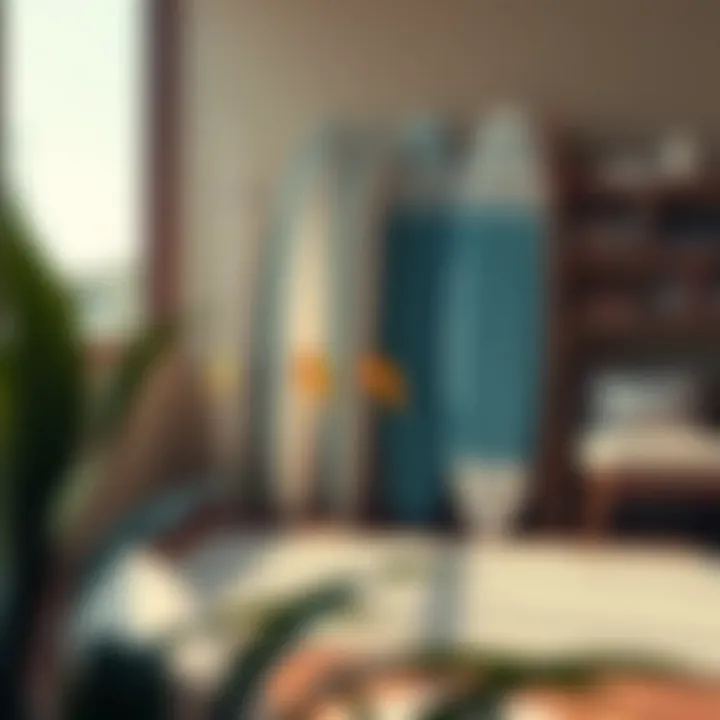 Smart Surfboard Storage Ideas Innovative surfboard storage solutions in a stylish setting