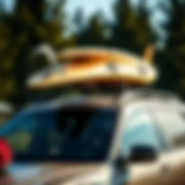 Installation of a Surfboard Roof Rack Installation of a surfboard roof rack