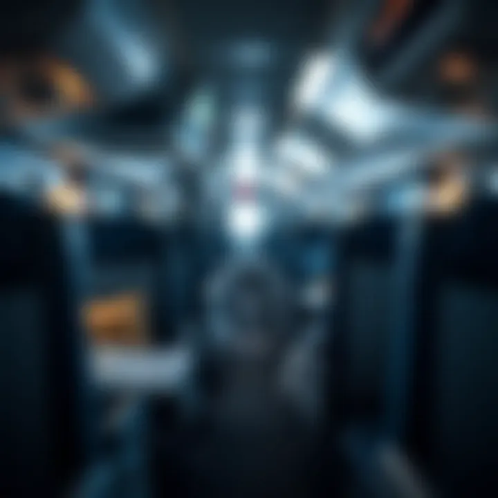 Comfortable and modern amenities aboard the Surfliner Interior of a Surfliner train showcasing amenities