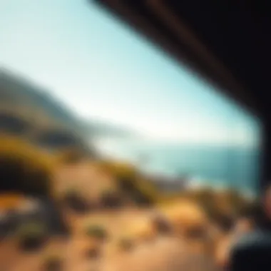 Breathtaking coastal scenery along the Surfliner route Scenic coastal view from the Surfliner