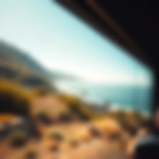 Breathtaking coastal scenery along the Surfliner route Scenic coastal view from the Surfliner