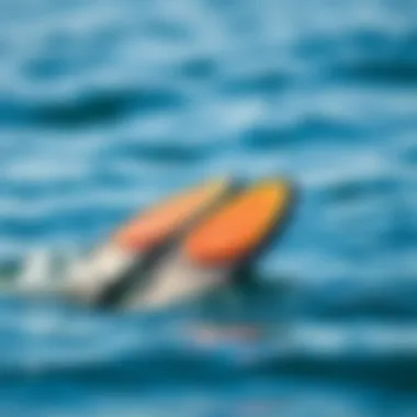 Comparative analysis of performance metrics of various swim fins.