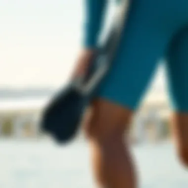 Illustration of a person demonstrating the proper fit of swim fins for optimal performance.