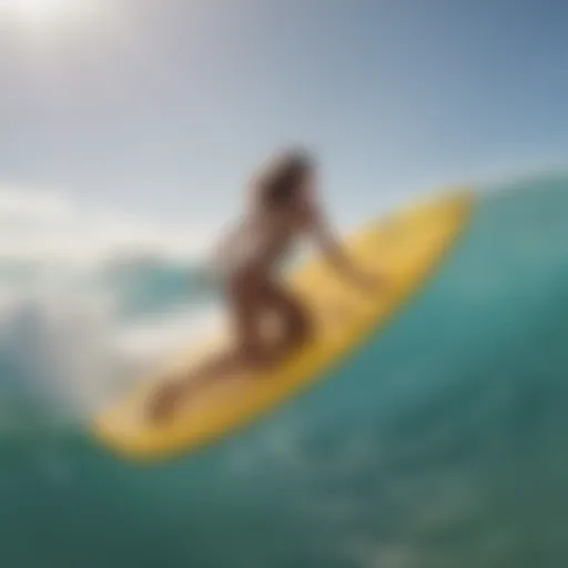 Mama Kuleana sunscreen spread on a surfboard