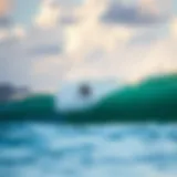 Serene waves crashing on Moorea's shores