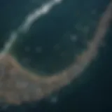 Aerial view of the Great Pacific Garbage Patch showcasing its vastness