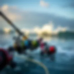 Selection of fishing lines suitable for surf casting