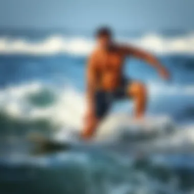 Key Stretches to Alleviate Leg Cramps Surfer stretching legs before hitting the waves