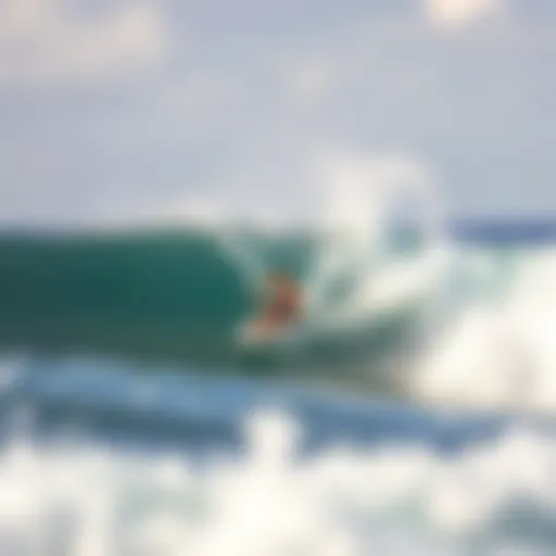 Experience Thrilling Waves in Puerto Vallarta Surfer riding a perfect wave in Puerto Vallarta