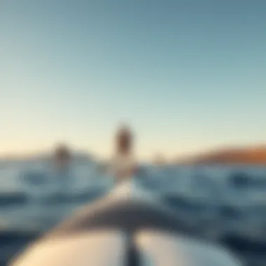 Enjoying Scenic Waters on a Paddle Board Scenic view of paddle boarders on the water