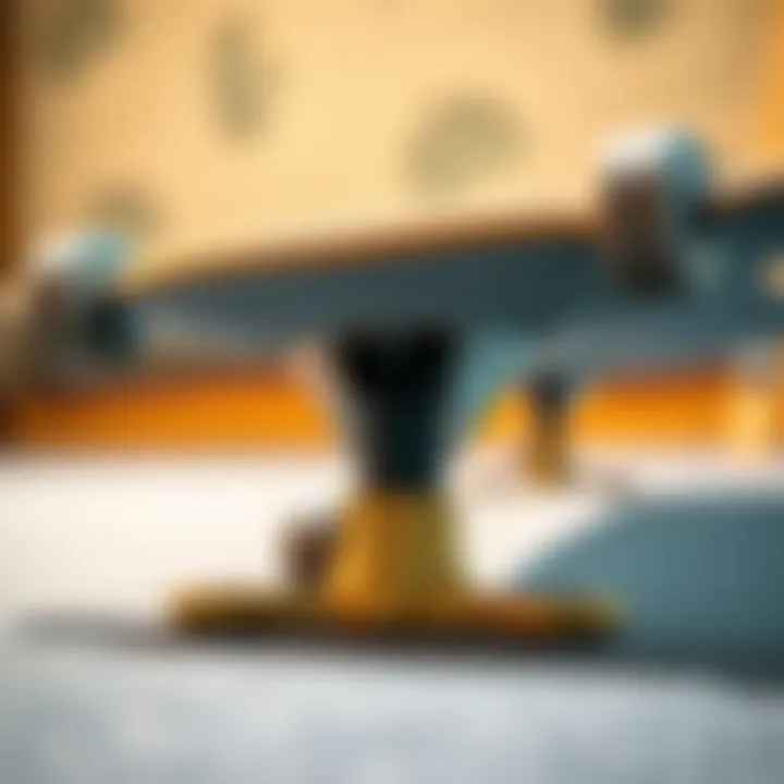 The Geometry of Skateboard Trucks Explained Close-up of skateboard truck geometry