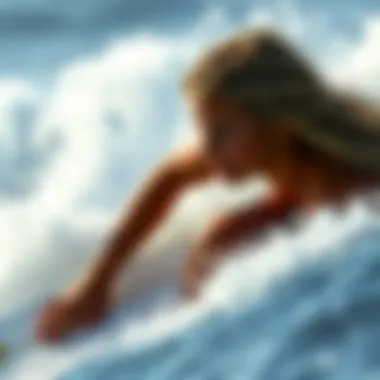 Determination on the Waves Bethany Hamilton surfing with determination