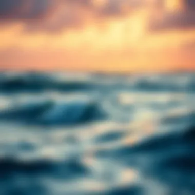 Ocean Serenity and Resilience A serene ocean view symbolizing calm and resilience