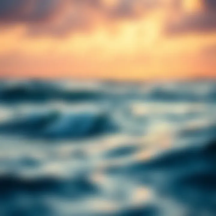 Ocean Serenity and Resilience A serene ocean view symbolizing calm and resilience