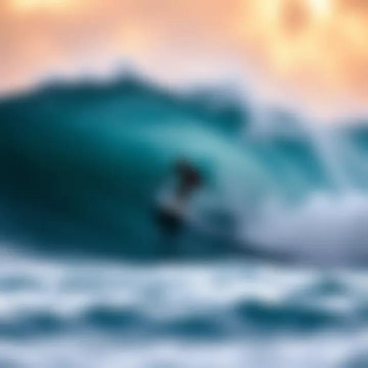 Enhancing Your Surfing Experience A beautiful wave with a surfer riding it gracefully