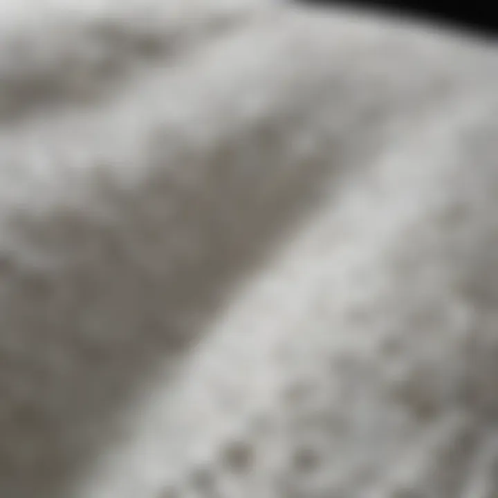 Close-up view of the texture of surfboard foam material.