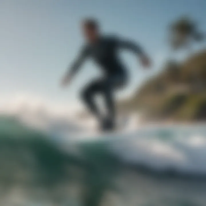 Surfer enjoying a ride on a lite efoil