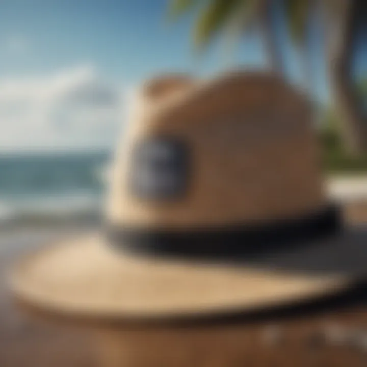 Materials used in crafting surfing hats