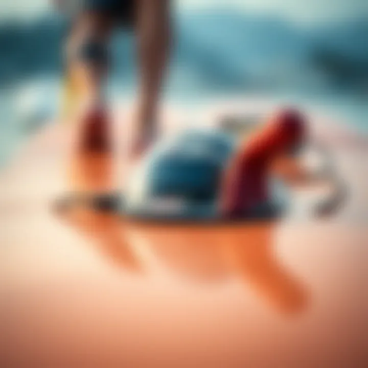 Innovative Technology Behind Motorized Surfboards Close-up of the innovative technology powering a motorized surfboard