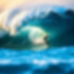 A stunning wave breaking with perfect form