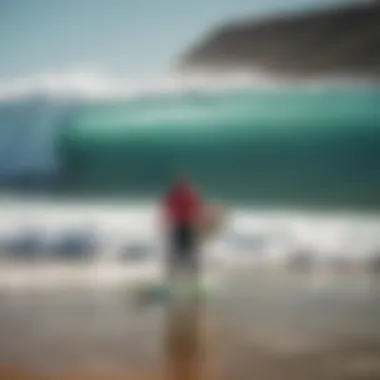Surf Culture in Action Surfing enthusiasts enjoying the vibrant atmosphere