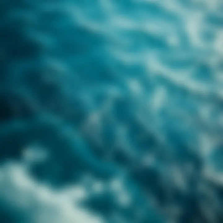 Vastness of the Ocean Aerial view of the oceanās vast expanse