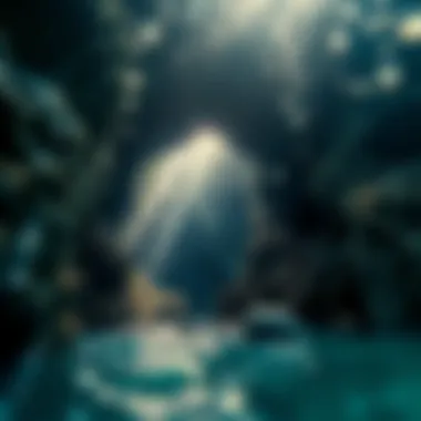 Enigmatic Underwater Cave Mysterious underwater cave system