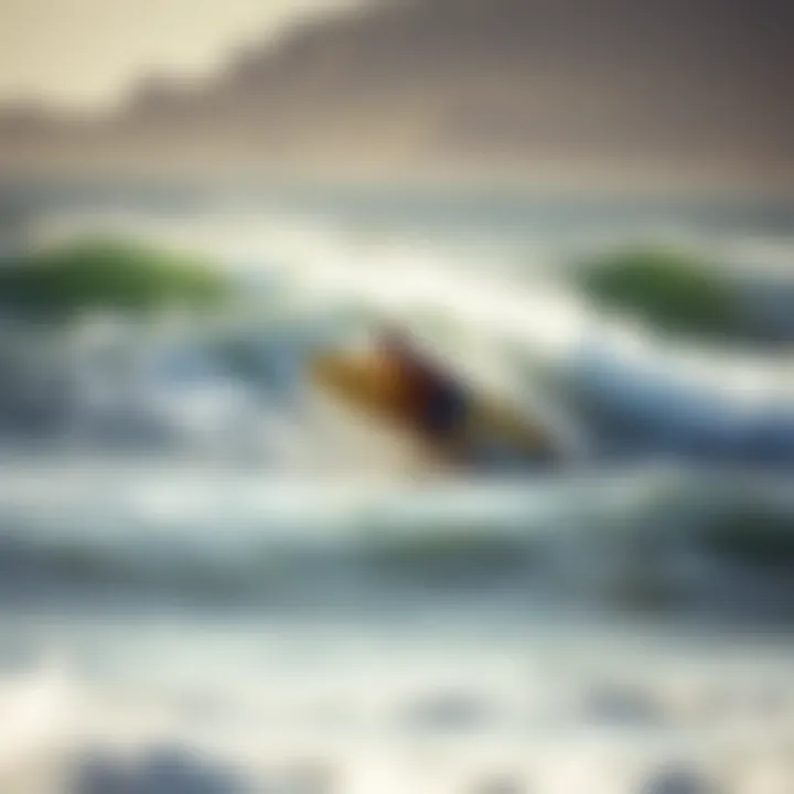 Surfers Enjoying Waves Surfers enjoying waves at a stunning beach