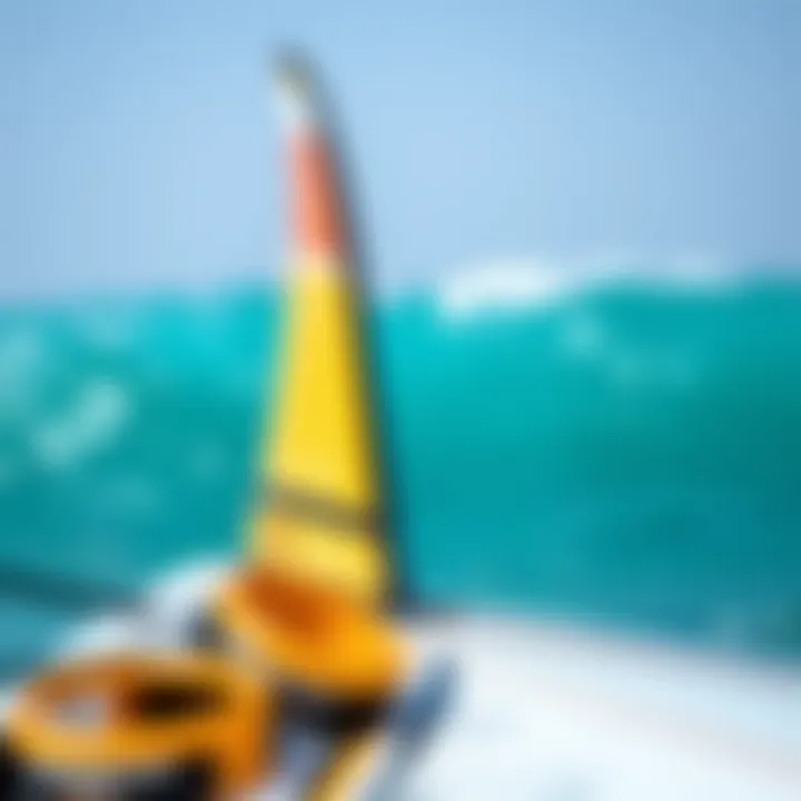 Maintenance tips for surf foils displayed