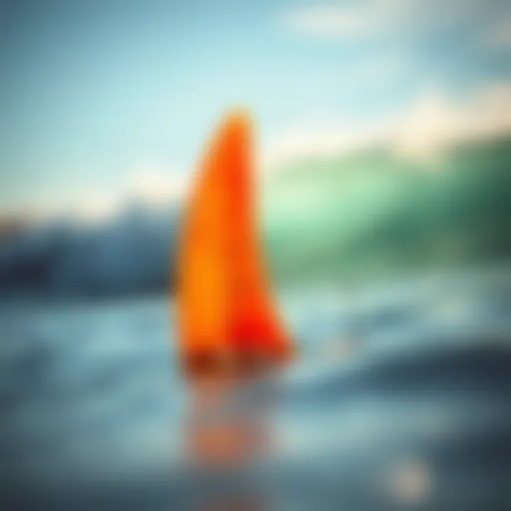 Diagram showing the impact of fin shape on maneuverability